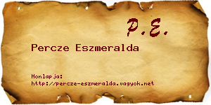 Percze Eszmeralda névjegykártya